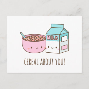 Cartão Postal Cereal Bonito Sobre O Seu Dia de os namorados