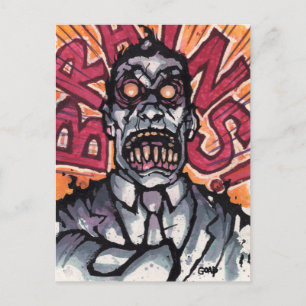 Cartão Postal Cérebro! Cartaz - Cabeça