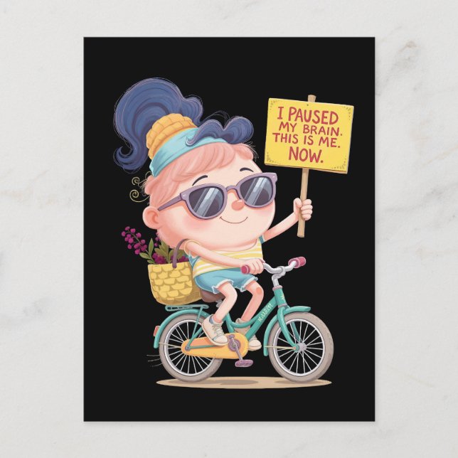 Cartão Postal Cérebro na pausa: Sou Eu! Agora (Frente)