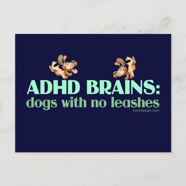 CARTÃO POSTAL CÉREBROS ADHD (Frente)