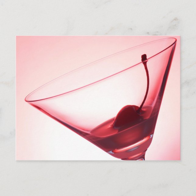 Cartão Postal Cereja e vidro (Frente)