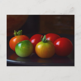 Cartão Postal cereja-tomatos