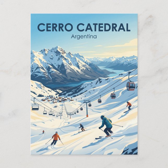 Cartão Postal Cerro Catedral Argentina (Frente)