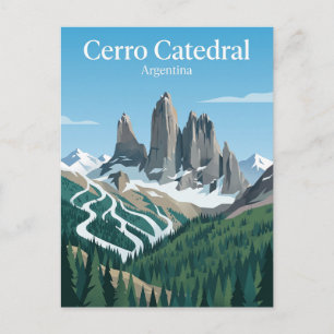 Cartão Postal Cerro Catedral Argentina
