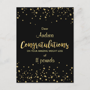 Cartão Postal Certificado de Perda de Peso de Êxito do Clube Sli