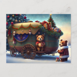 Cartão Postal Cerveja de Natal feliz