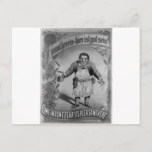 Cartão Postal Cerveja e Comida 1887
