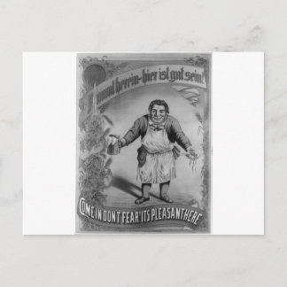 Cartão Postal Cerveja e Comida 1887