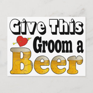 Cartão Postal Cerveja Groom