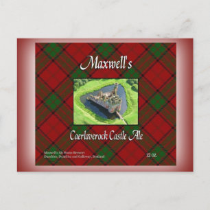 Cartão Postal Cerveja inglesa do castelo do Caerlaverock de