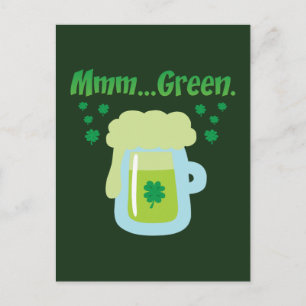 Cartão Postal Cerveja Verde