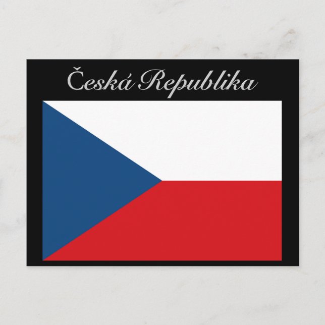 Cartão Postal Česká republika vlajka (Frente)