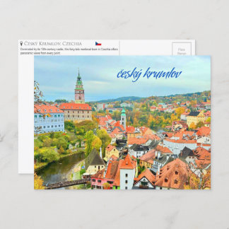 Cartão Postal Český Krumlov, Czechia Cartão-postal