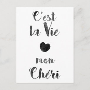 Cartão postal C'est la Vie mon Cheri