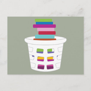 Cartão Postal Cesta de roupa