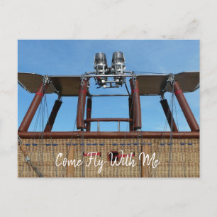 Cartão Postal Cesto de Balões de Ar Quente