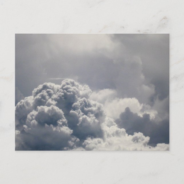 Cartão Postal Céu de Nuvens de Tempestade Dramáticas Fotografia  (Frente)