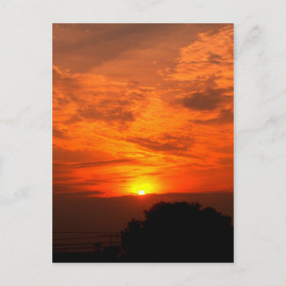 Cartão Postal céu e nuvem / pôr do sol
