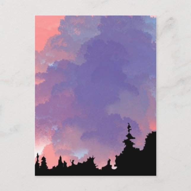 Cartão Postal Céu noturno (Frente)