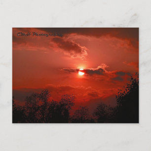 Cartão Postal Céu Vermelho