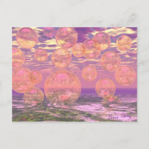 Cartão Postal Céus Gloriosos - Sonho Rosa e Amarelo
