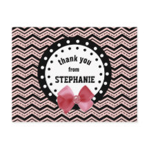 Cevrons, pontos e Arco cor-de-rosa e preto Z55