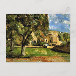 Cartão Postal Cezanne - Árvores de castanha-do-cavalo em Jas de 