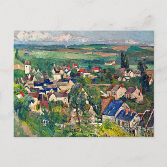 Cartão Postal Cezanne - Auvers, Panorâmica View, (Frente)