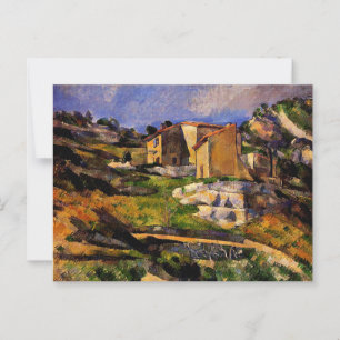 Cartão Postal Cezanne - Casas em Provença
