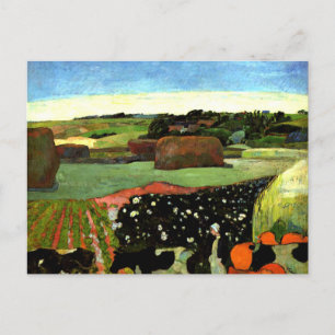 Cartão Postal Cezanne - Haystacks na Bretanha
