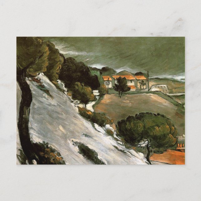 Cartão Postal Cezanne - L'Estaque Melting Snow (Frente)