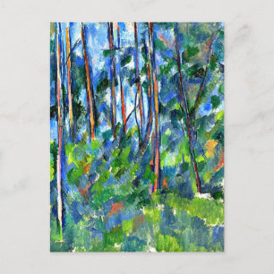 Cartão Postal Cezanne - Na Floresta