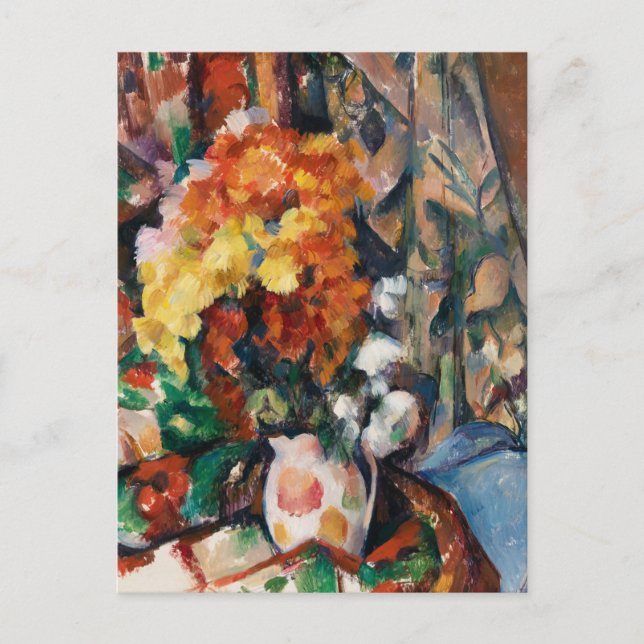 Cartão Postal Cezanne - O Vaso Flor (Frente)