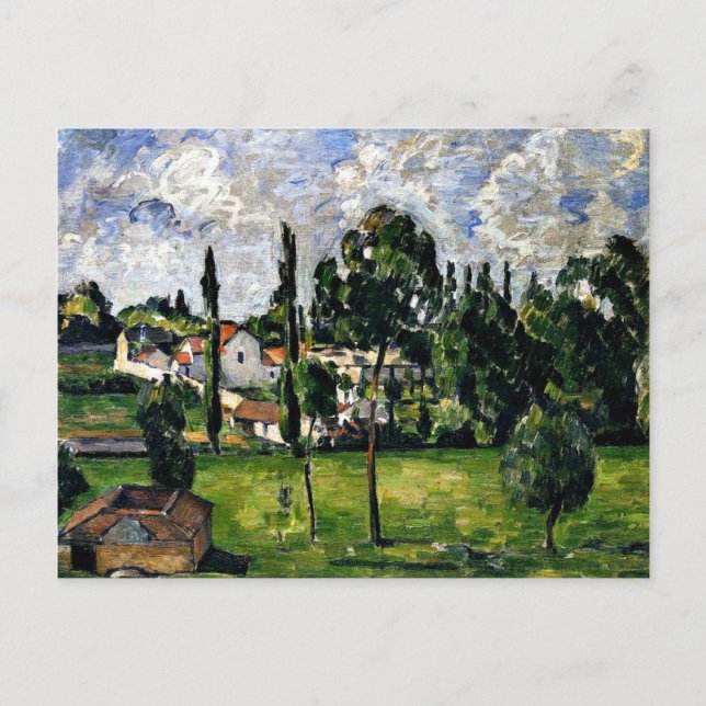 Cartão Postal Cezanne - Paisagem com Linha de Água (Frente)