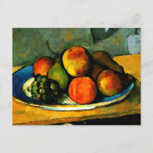 Cartão Postal Cezanne - Pêssegos, Peras e Uvas
