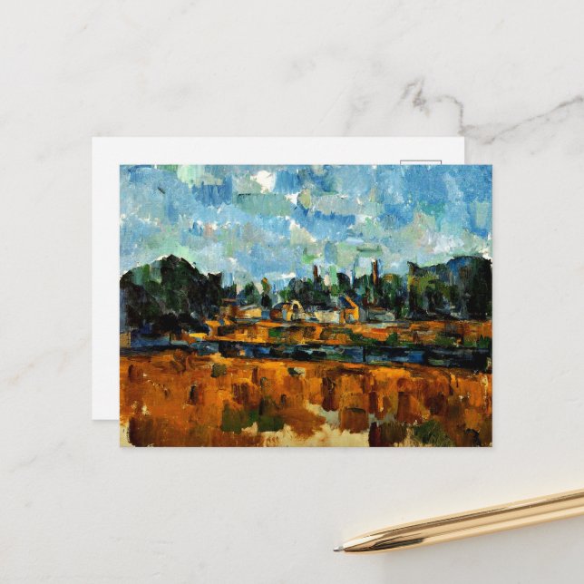 Cartão Postal Cezanne - Riverbanks (Frente/Verso In Situ)