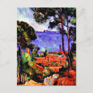 Cartão Postal Cezanne - Vista através das Árvores