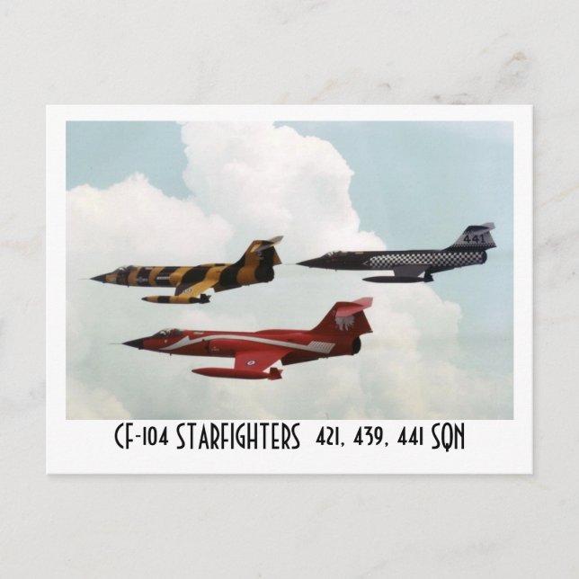 CARTÃO POSTAL CF-104 STARFIGHTER (Frente)