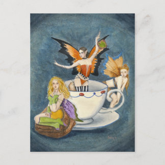 Cartão Postal Chá com Cartão-postal Strumpets