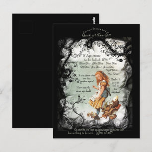 Cartão Postal Chá da Idade de Alice no País das Maravilhas Morsa