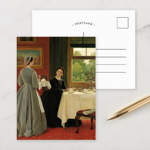 Cartão Postal Chá da Tarde   George Dunlop Leslie