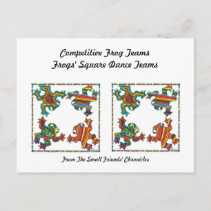 Cartão Postal Chá Dança Quadrada dos Sapos