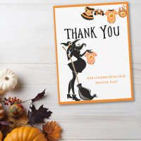 Chá de Bebê da Bruxa do Halloween Obrigada