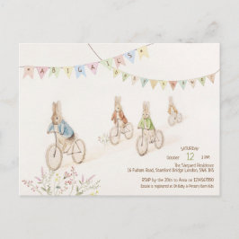 Cartão Postal Chá de Bebê do Sexo do Coelho de Orçamento 