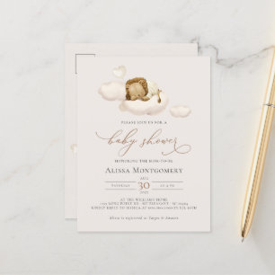 Cartão Postal Chá de Bebê Leão