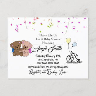 Cartão Postal Chá de fraldas