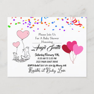 Cartão Postal Chá de fraldas