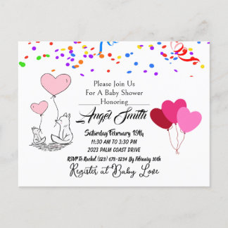 Cartão Postal Chá de fraldas