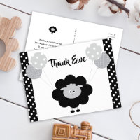 Chá de fraldas Chic Cute Black & White Lamb Obriga