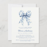 Chá de fraldas de Arco de Chinoiserie Azul Dusty